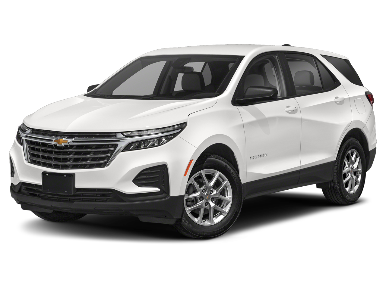 2022 Chevrolet Equinox RS in Summit White — front three-quarter view