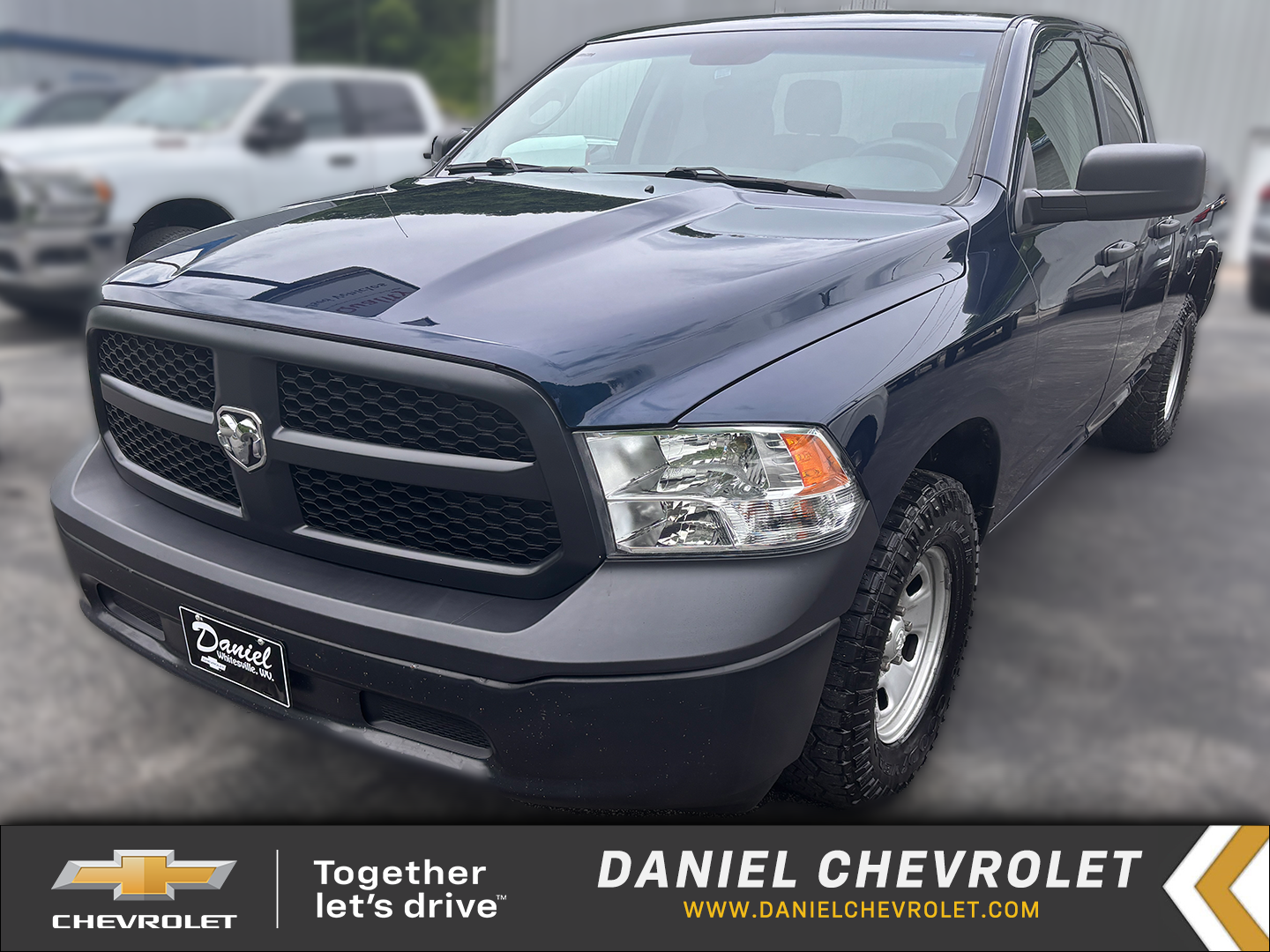 2023 RAM 1500 Classic Tradesman in Blue — front three-quarter view