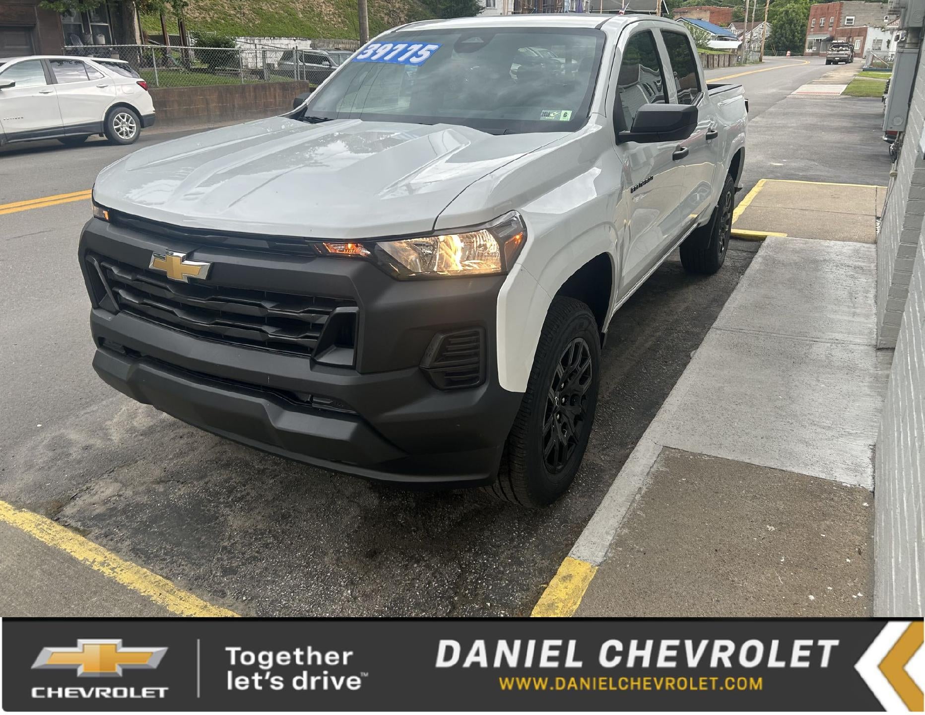 2026 Chevrolet Colorado WT in Summit White — front three-quarter view